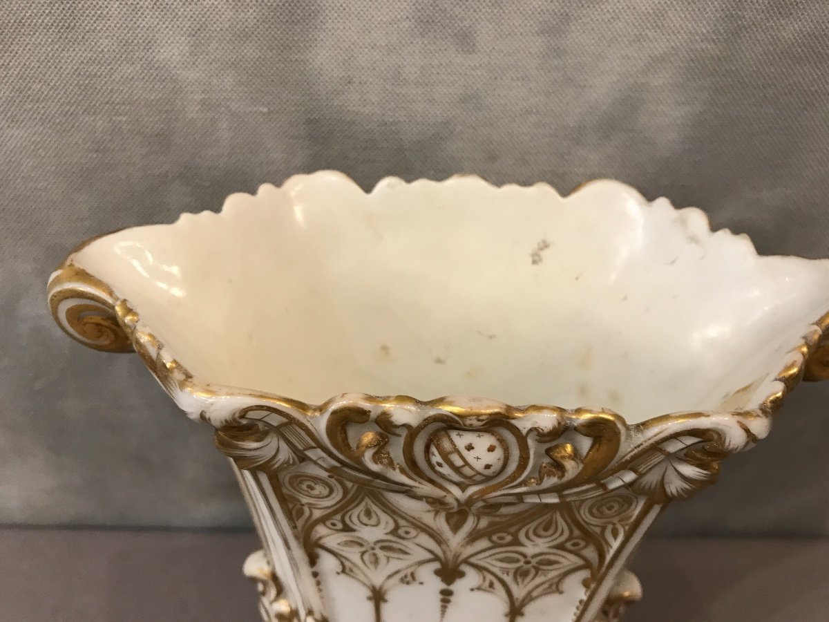 Vase En Porcelaine De Vieux Paris 19ème-photo-4
