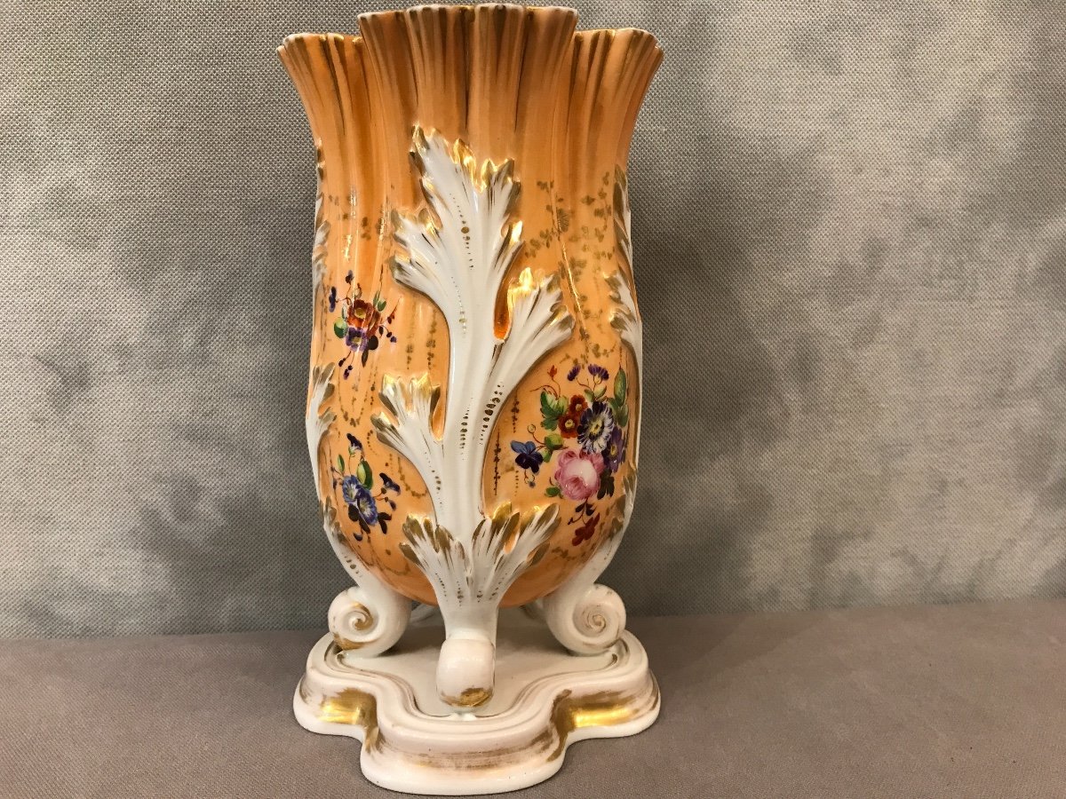 Vase En Porcelaine De Vieux Paris 19ème-photo-3