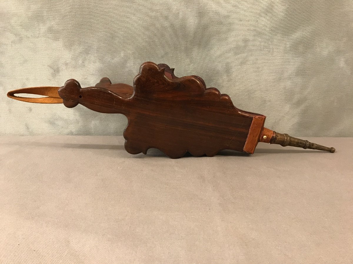 Bellows Mahogany Carved From 18th Century-photo-3