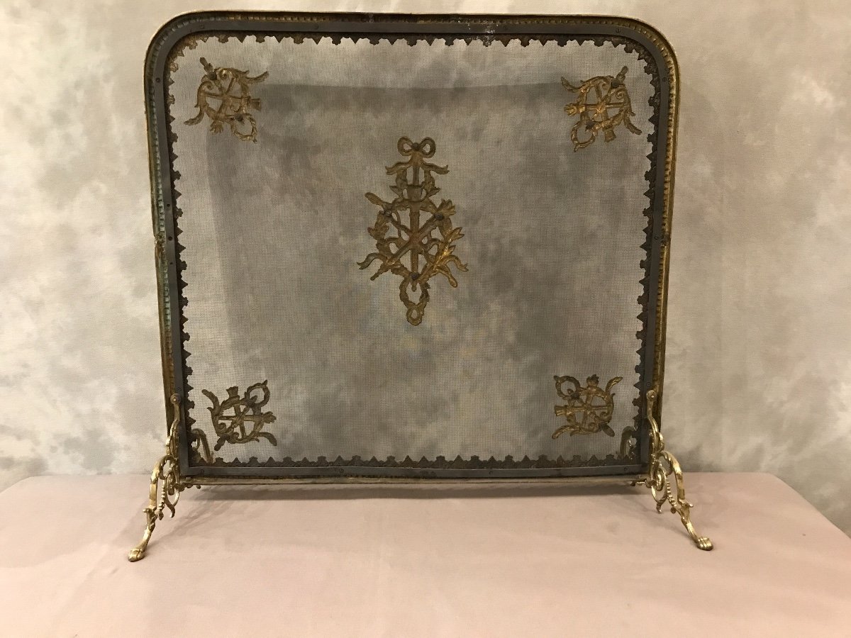 Screen Fireplace In Bronze 19th Time Louis XVI Napoleon III-photo-3