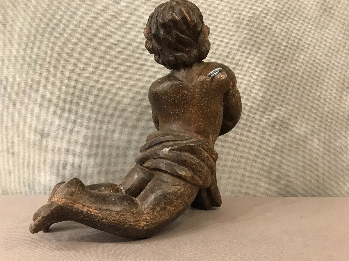 Amour En Bois Sculpté d'époque 18ème-photo-4