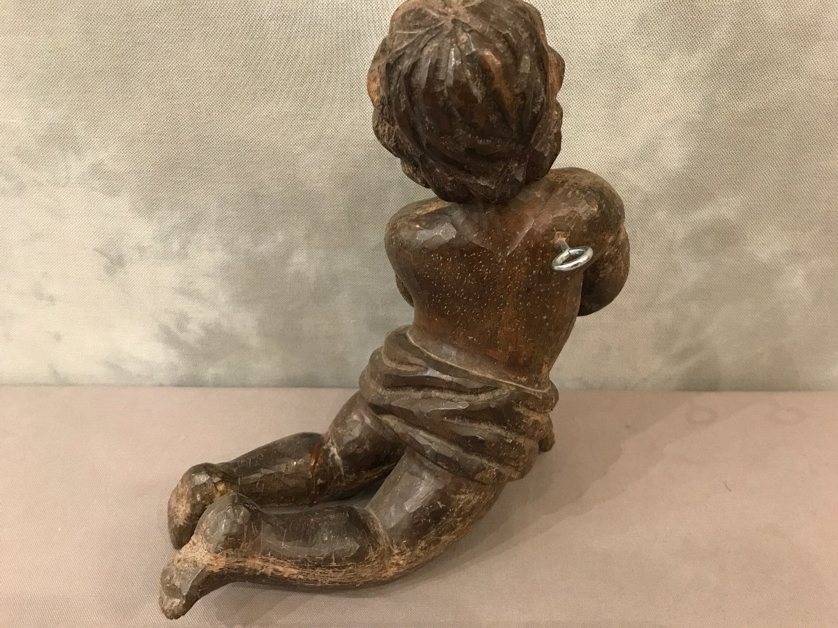 Amour En Bois Sculpté d'époque 18ème-photo-1