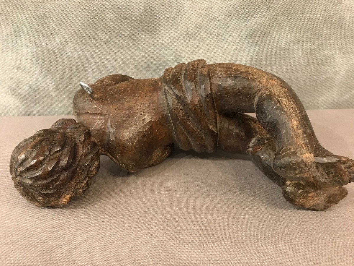 Amour En Bois Sculpté d'époque 18ème-photo-5