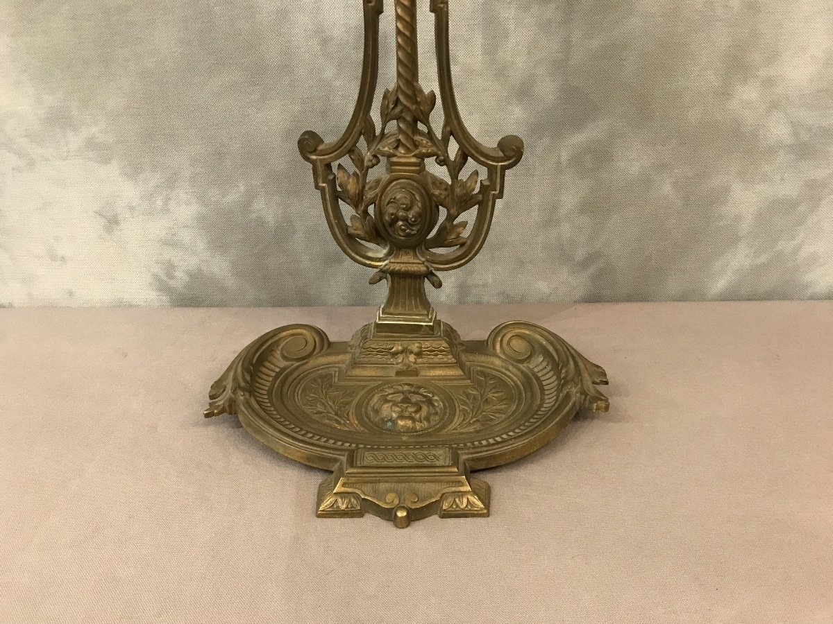 Serviteur De Cheminée En Bronze D’époque 19ème -photo-4