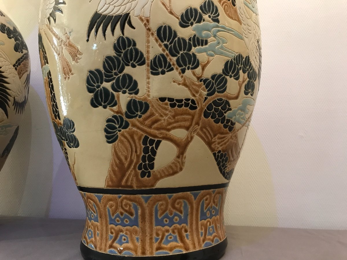 Pair Of Vases Decor Chinese.-photo-4