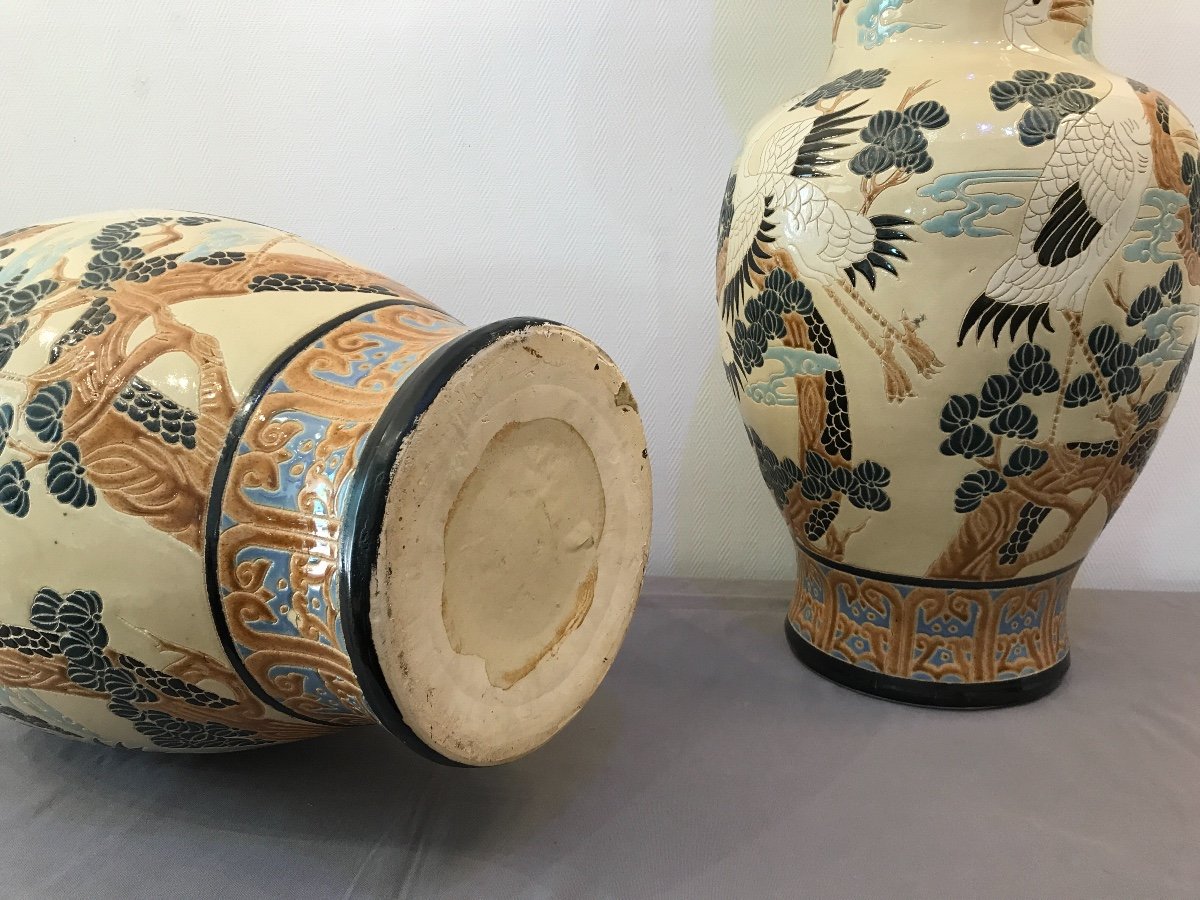 Pair Of Vases Decor Chinese.-photo-3