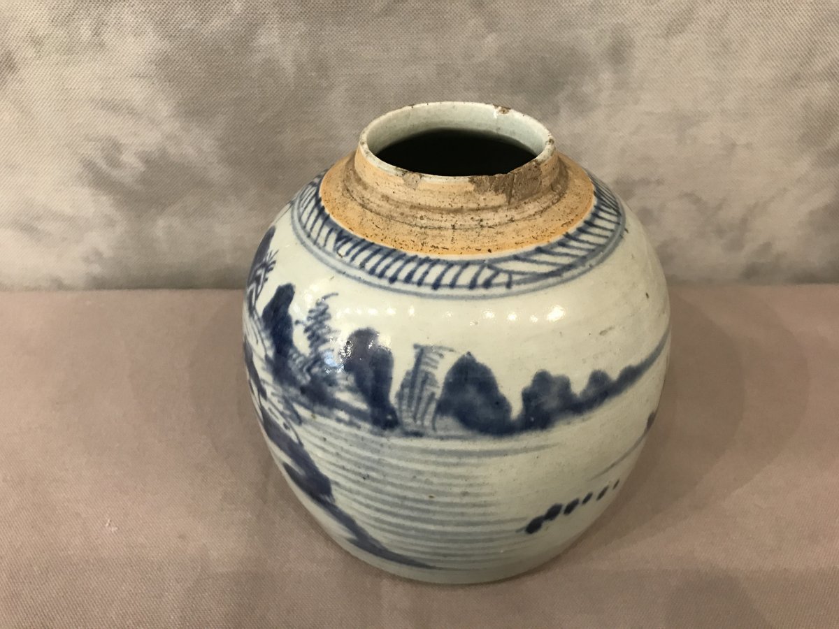 19th Century Earthenware Ginger Pot-photo-2