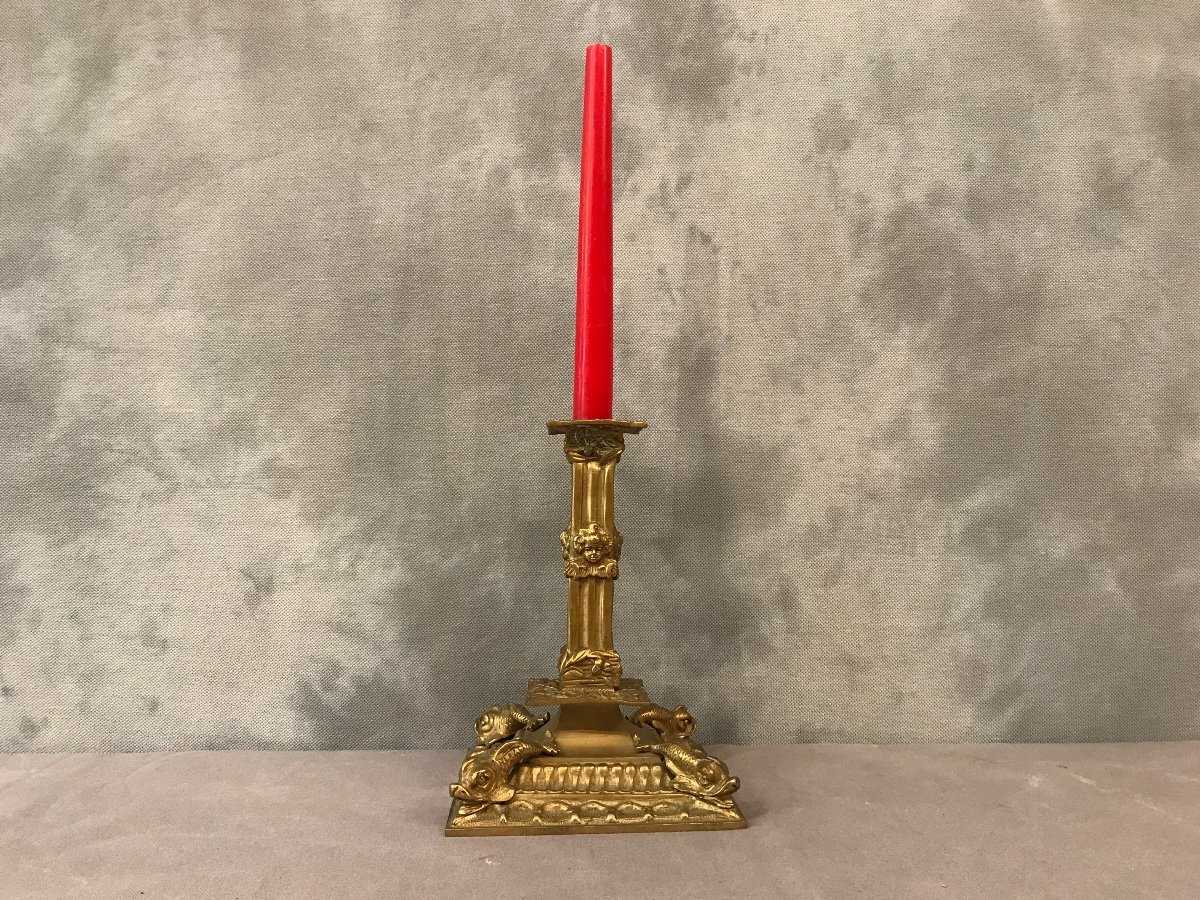 19th Century Bronze Candlestick