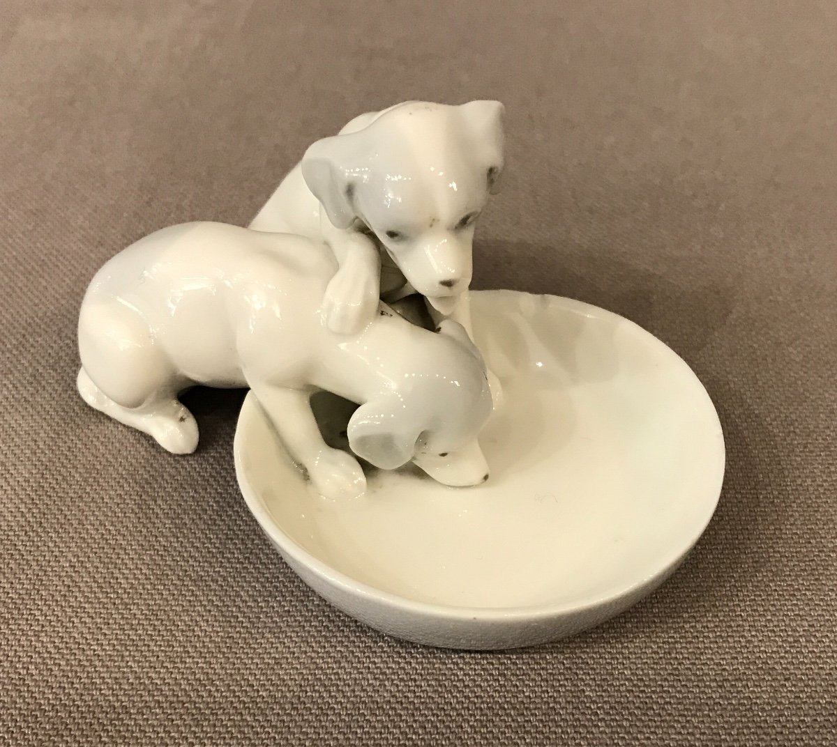 Vide-poches En Porcelaine De Copenhague D’époque 19ème 