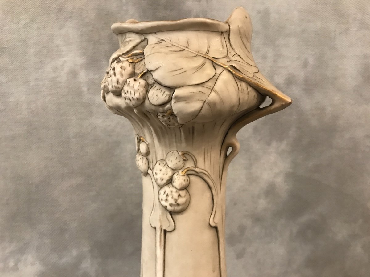 Vase Royal Dux Bohemia D’époque Art Nouveau -photo-3