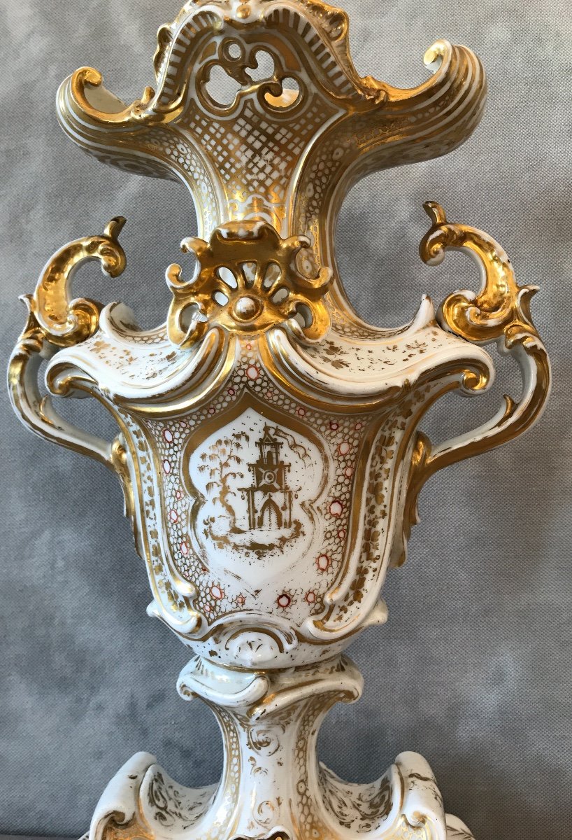 Large Porcelain Vase From Old Paris From The 19th Century-photo-6