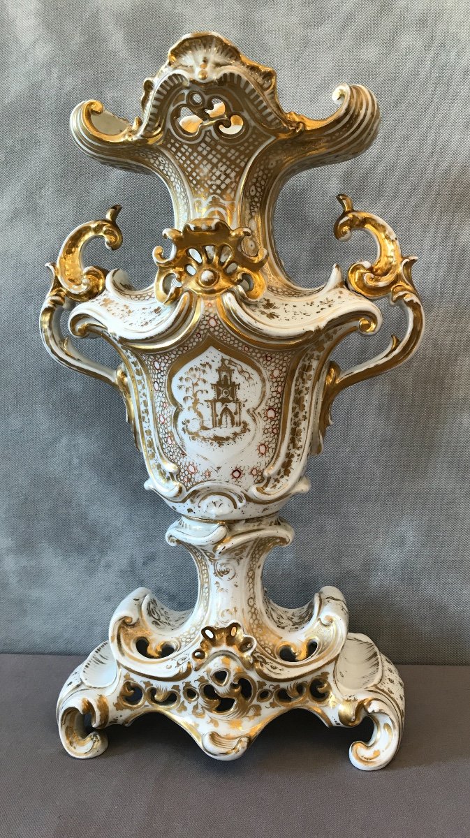 Large Porcelain Vase From Old Paris From The 19th Century-photo-8