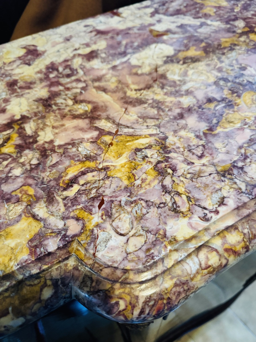 Rosewood Marquetry Buffet With 4 Doors Late 19th-photo-4