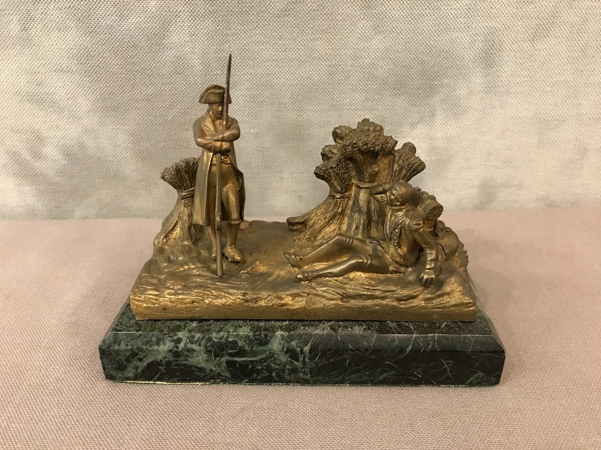 Bronze De Napoléon La Sentinelle Endormie D’époque 19 ème 