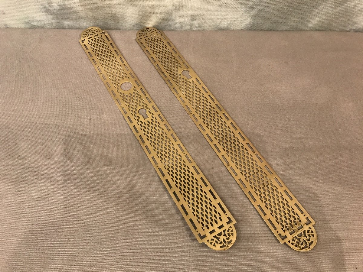 2 19th Century Brass Clean Plates