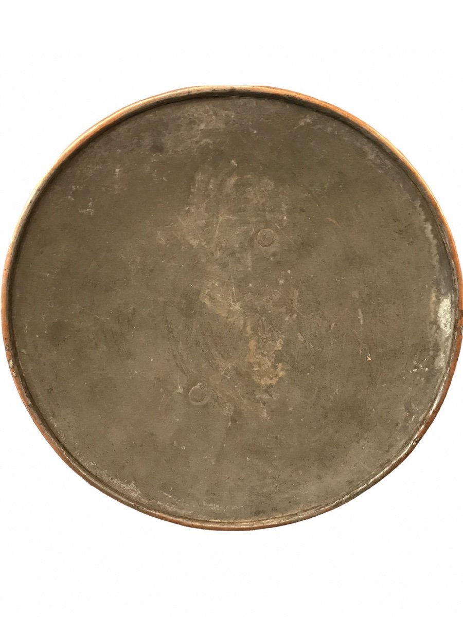 Early 19th Century Copper Lid, Pot Au Feu Lid-photo-4