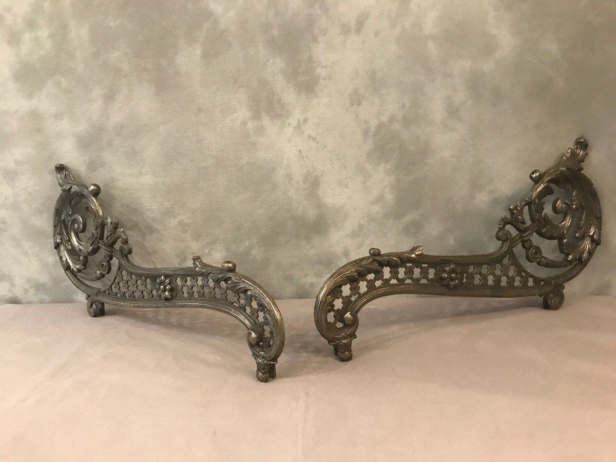 Paire De Décors En Fonte D’époque 19ème 