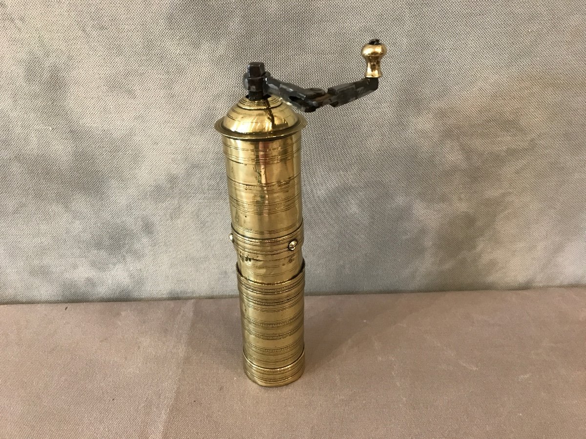 Old Turkish Brass Coffee Grinder