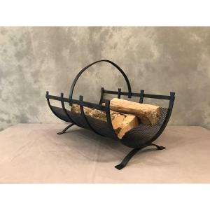 Twentieth Black Iron Log Basket