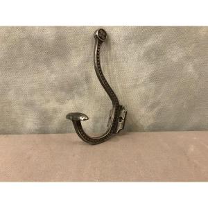 19th Century Polished Cast Iron Coat Rack 