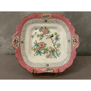 Plat à gâteaux en porcelaine de Minton d’époque 19 ème 