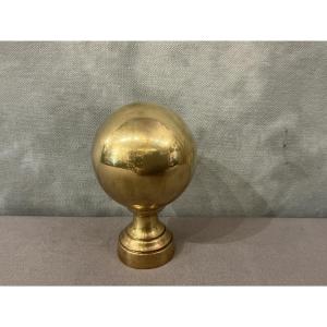 Brass Stair Ball From The Late 19th Century 
