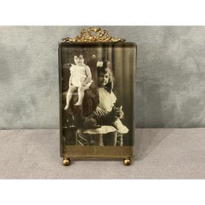 Petits cadre en laiton d’époque 19 ème Napoléon III 