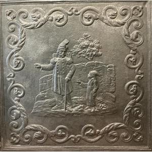 Large 19th-century Cast-iron Mantelpiece. 