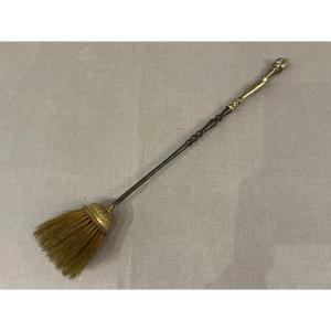 Antique 19th-century Bronze And Iron Chimney Brush
