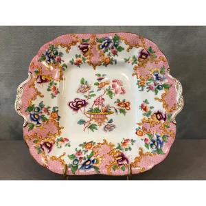 Plat à Gâteaux En Porcelaine De Minton d'époque 19ème