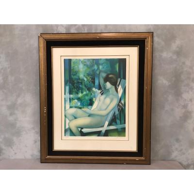 Original Lithograph De Camille Hilaire