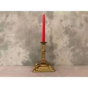 19th Century Bronze Candlestick