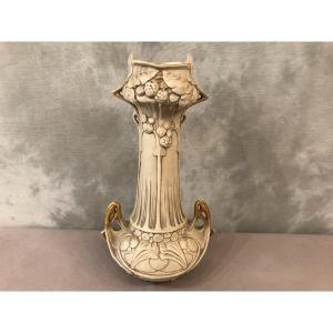 Vase Royal Dux Bohemia D’époque Art Nouveau 