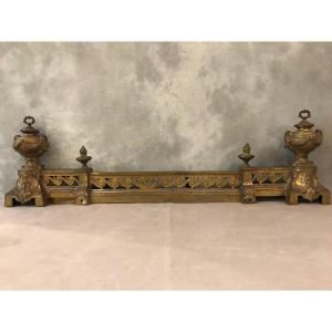 Louis XVI Style Foyer Bar In Bronze From The 19th Century
