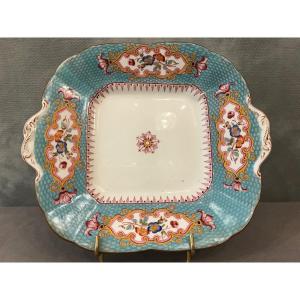 Plat En Porcelaine De Cauldon Anglais D’époque 19ème 