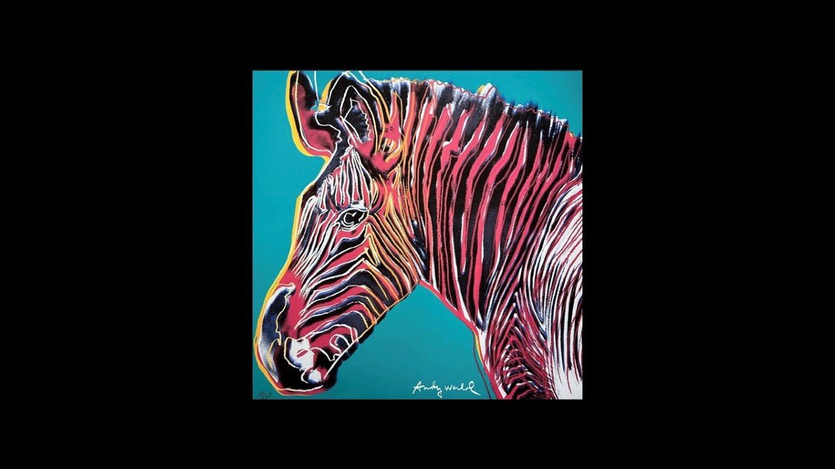 Sérigraphie Le Zèbre WARHOL Andy (d'après) (1928-1987)-photo-2