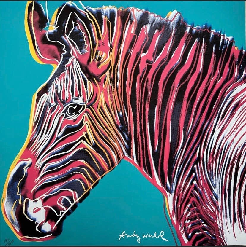 Silkscreen The Zebra Warhol Andy (after) (1928-1987)-photo-1