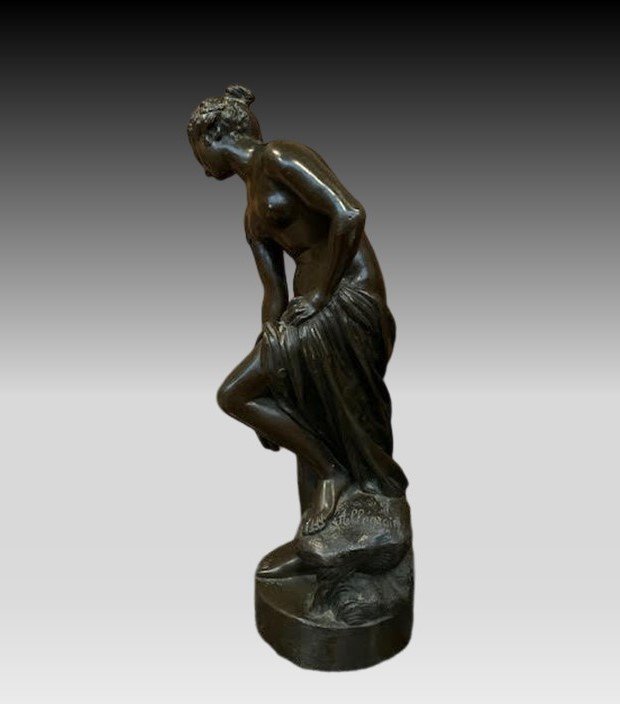 Bather Called Venus In The Bath - Christophe Gabriel Allegrain 1750-1795 (after)-photo-3