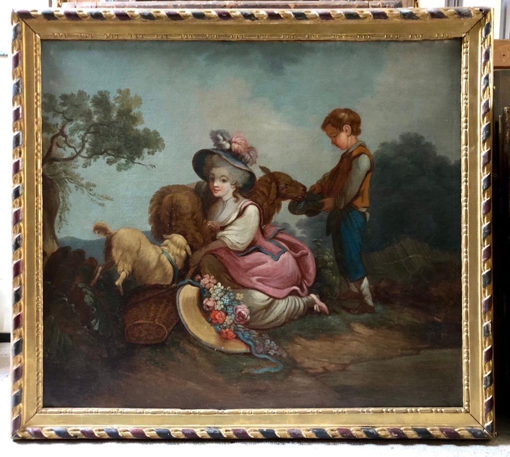 Pair Of Paintings In The Taste Of François Boucher.