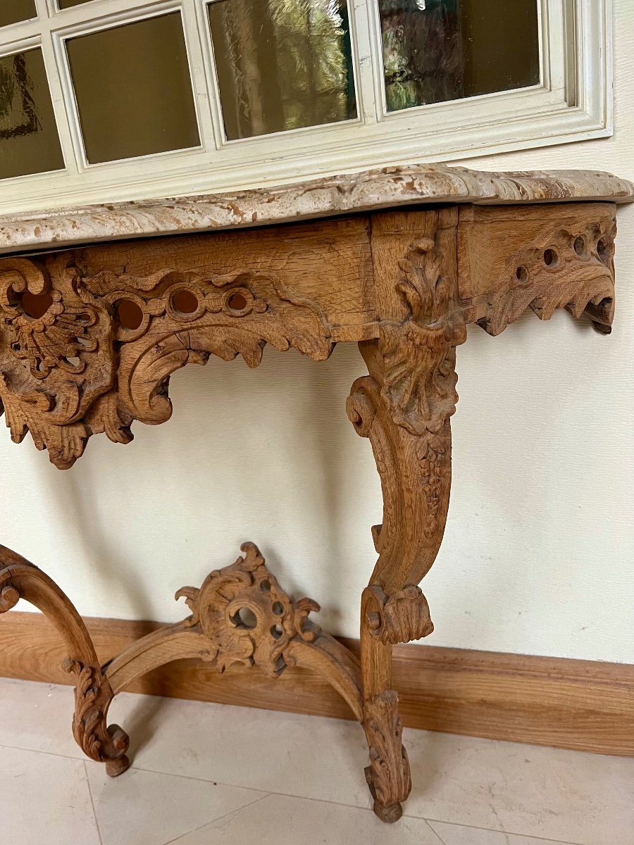 Louis XV Oak Console-photo-7