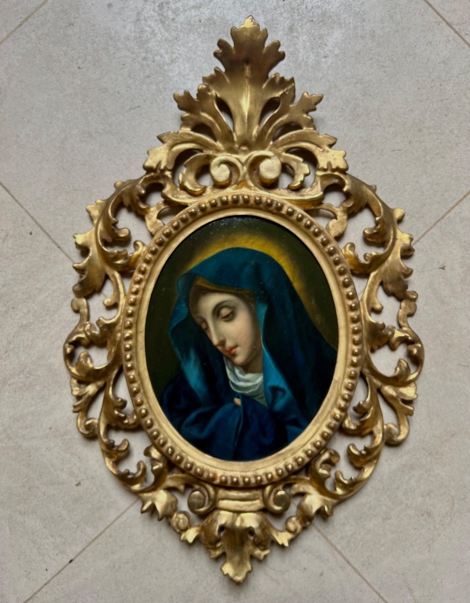 Peinture De La Madone Du Doigt