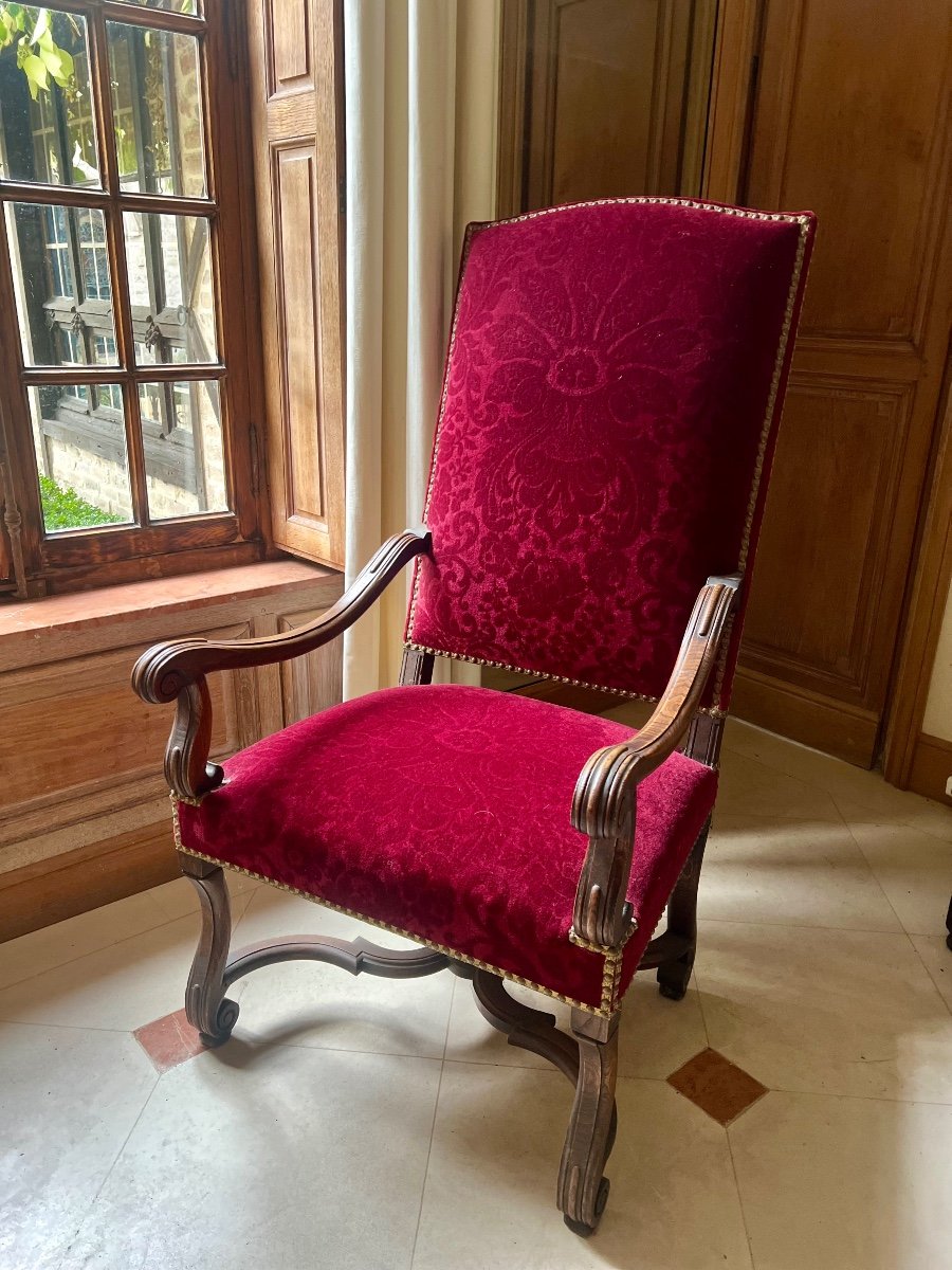 Fauteuil d'époque Louis XIV-photo-5