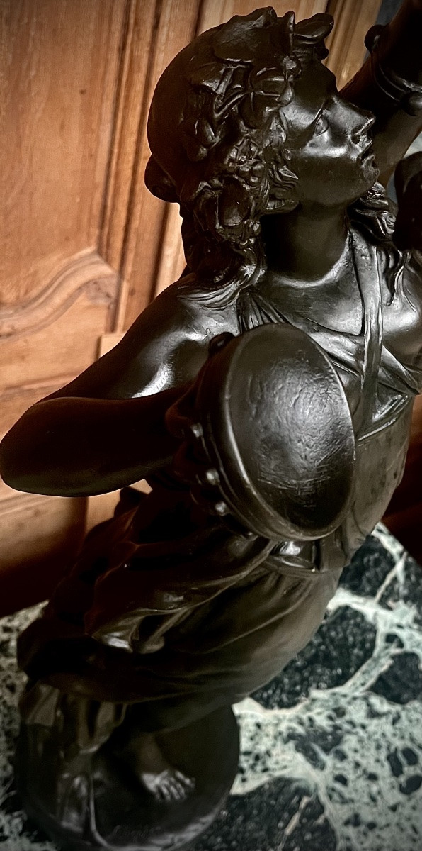 Bronze Bacchante dansant -photo-2