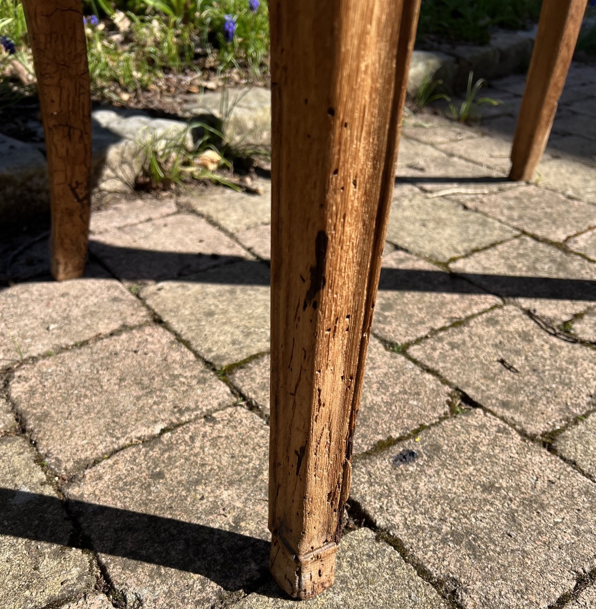 Small Table In Light Walnut, Louis XV Period – Late 18th Century-photo-4