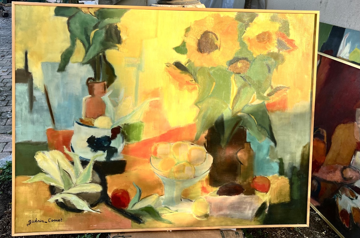 Painting: Still Life With Sunflowers-photo-2