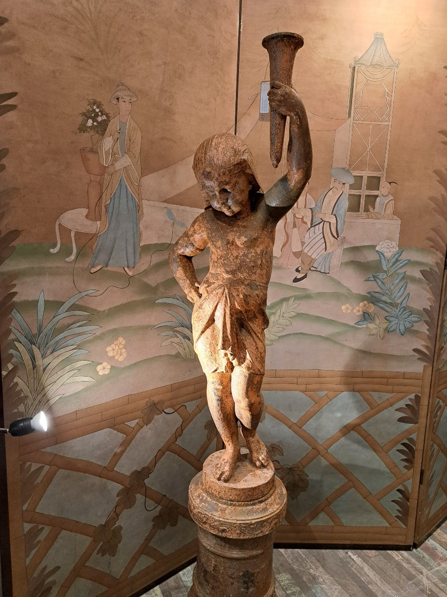 Statue En Fonte 19eme