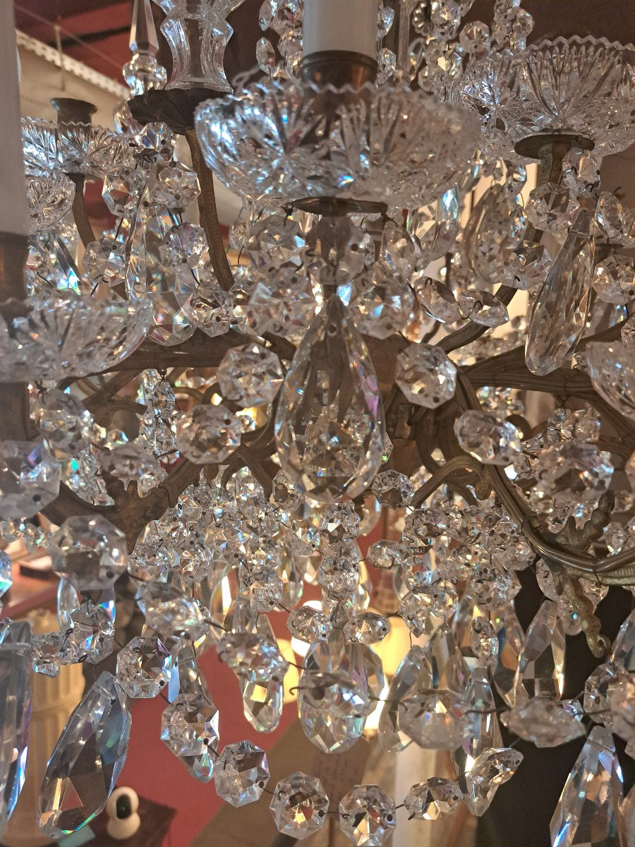 Lustre bronze cristal-photo-2