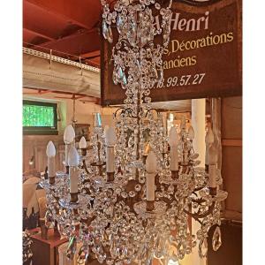 Lustre bronze cristal