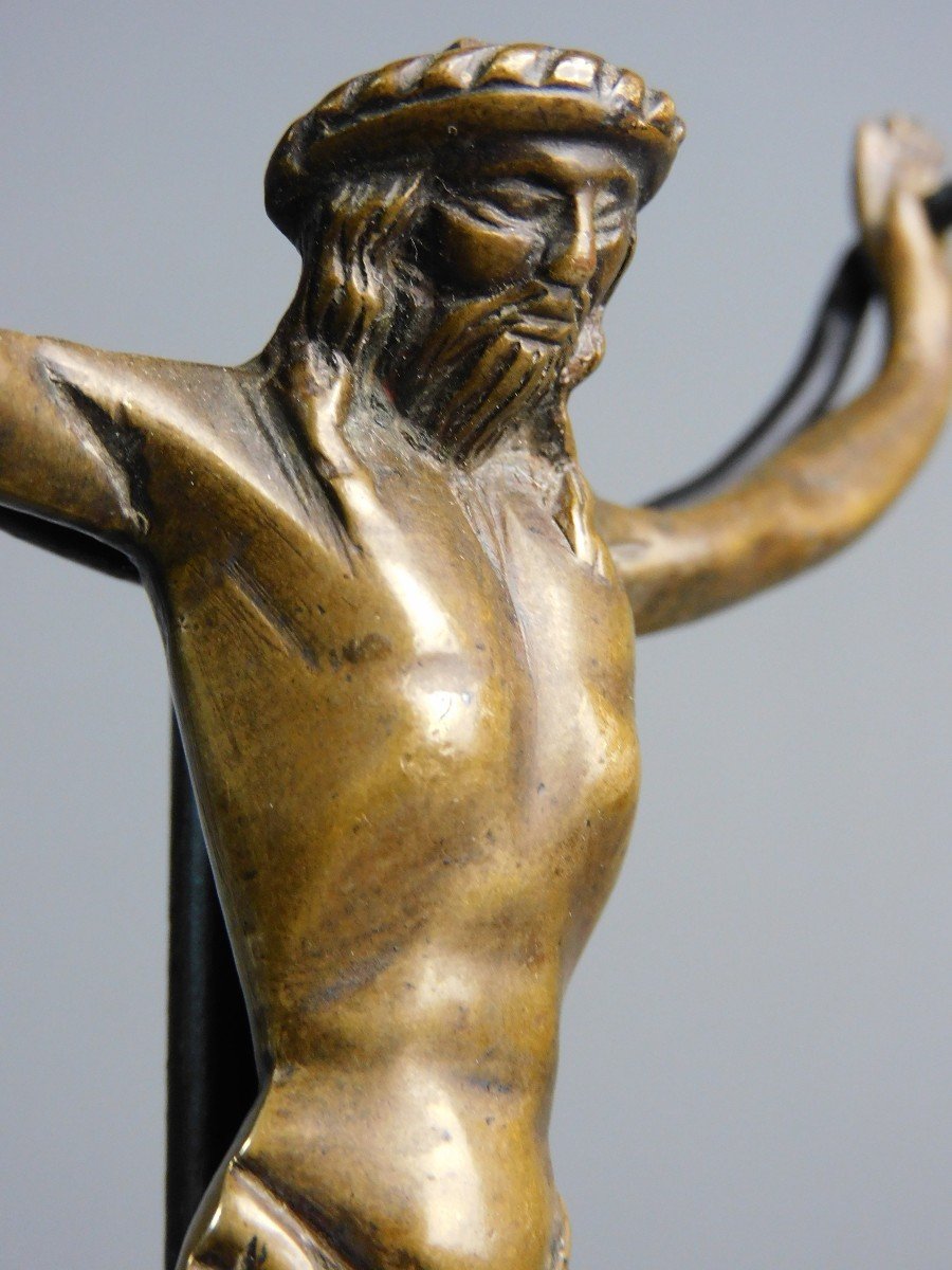 Christ En Bronze  Debut 16eme Siécle Haute Epoque-photo-1