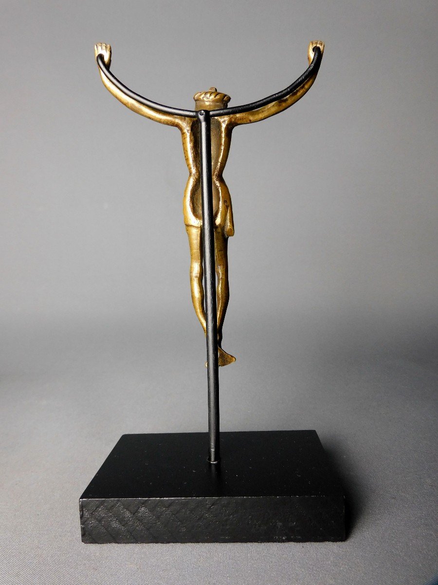 Christ En Bronze  Debut 16eme Siécle Haute Epoque-photo-2